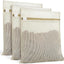 Bolsas lavandería malla algodón 12x16" set 3 lavado suave