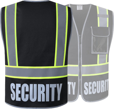 Chaleco seguridad reflectante 5 bolsillos cremallera