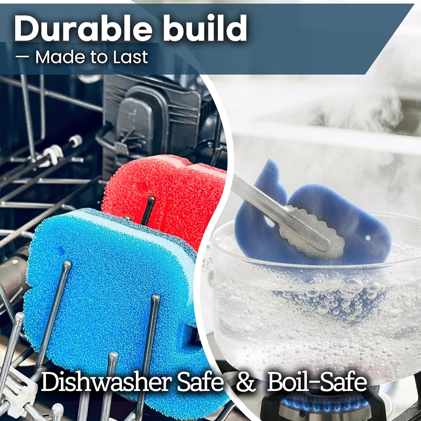 10 Esponjas Multiusos Doble Cara Triple Capa para Cocina