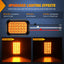 Luz trasera remolque 5x3 2 Pzas LED ámbar 12V