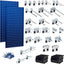 Tablero clavijas acero 18x36" set 2 color azul
