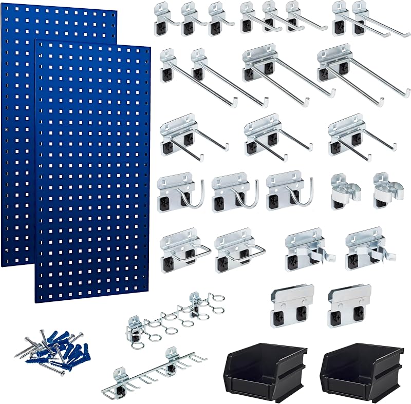 Tablero clavijas acero 18x36" set 2 color azul