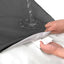 Cama lona perro mediano duradera funda impermeable gris oscuro