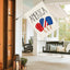 Bandera estrellas y rayas doble cara exterior 28"