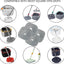 6 Almohadillas Microfibra 9pulg para Mopa Cubo Cuadrado