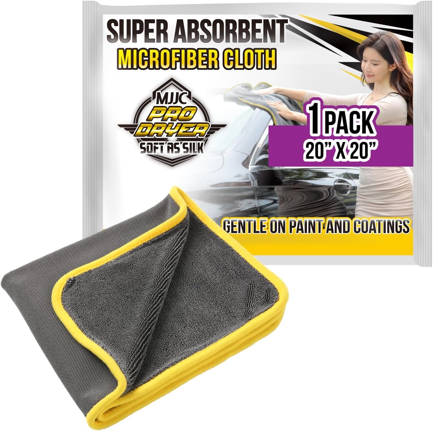 Toalla microfibra seda felpa 20x20pulg coches hogar