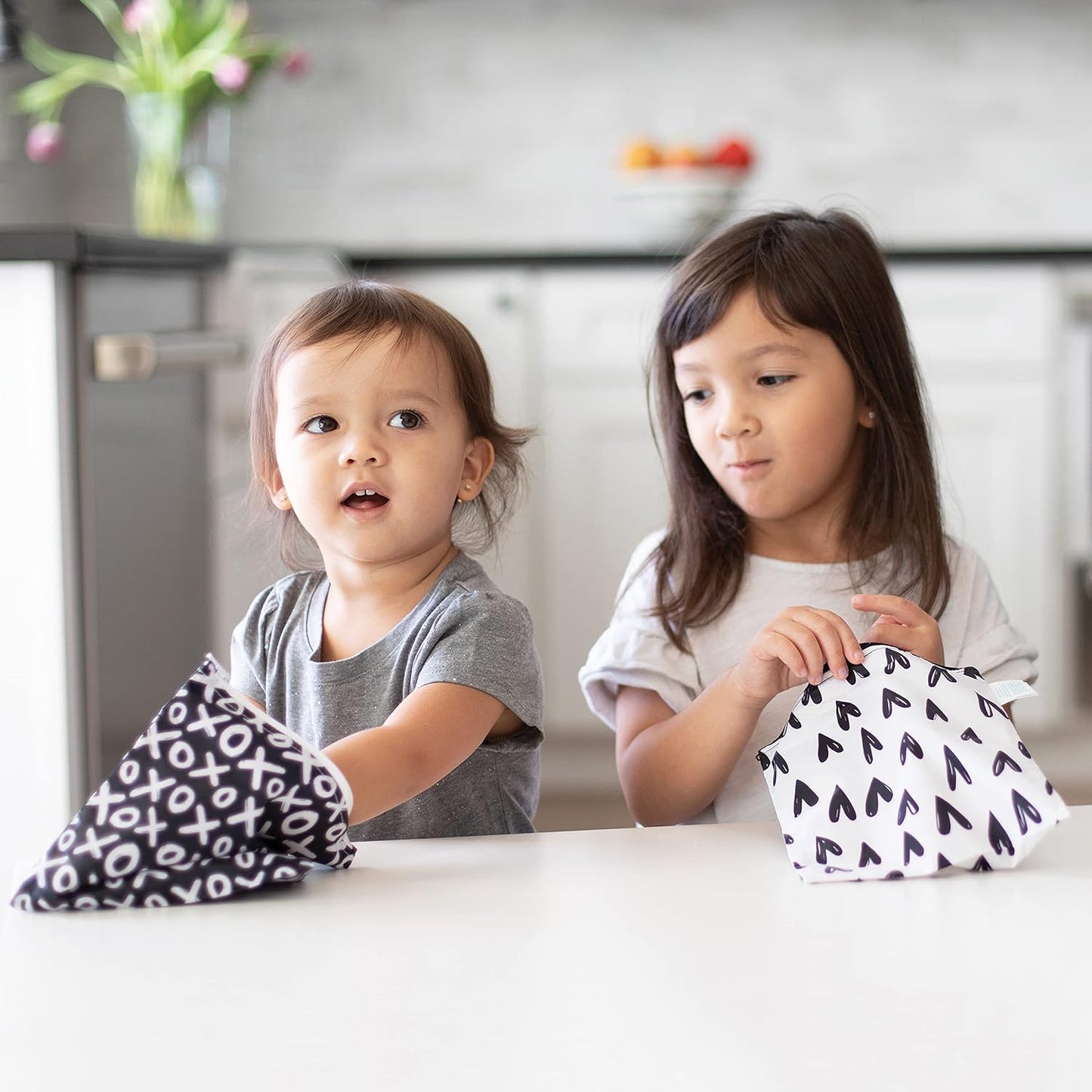 Bolsas reutilizables para sándwiches y aperitivos tela