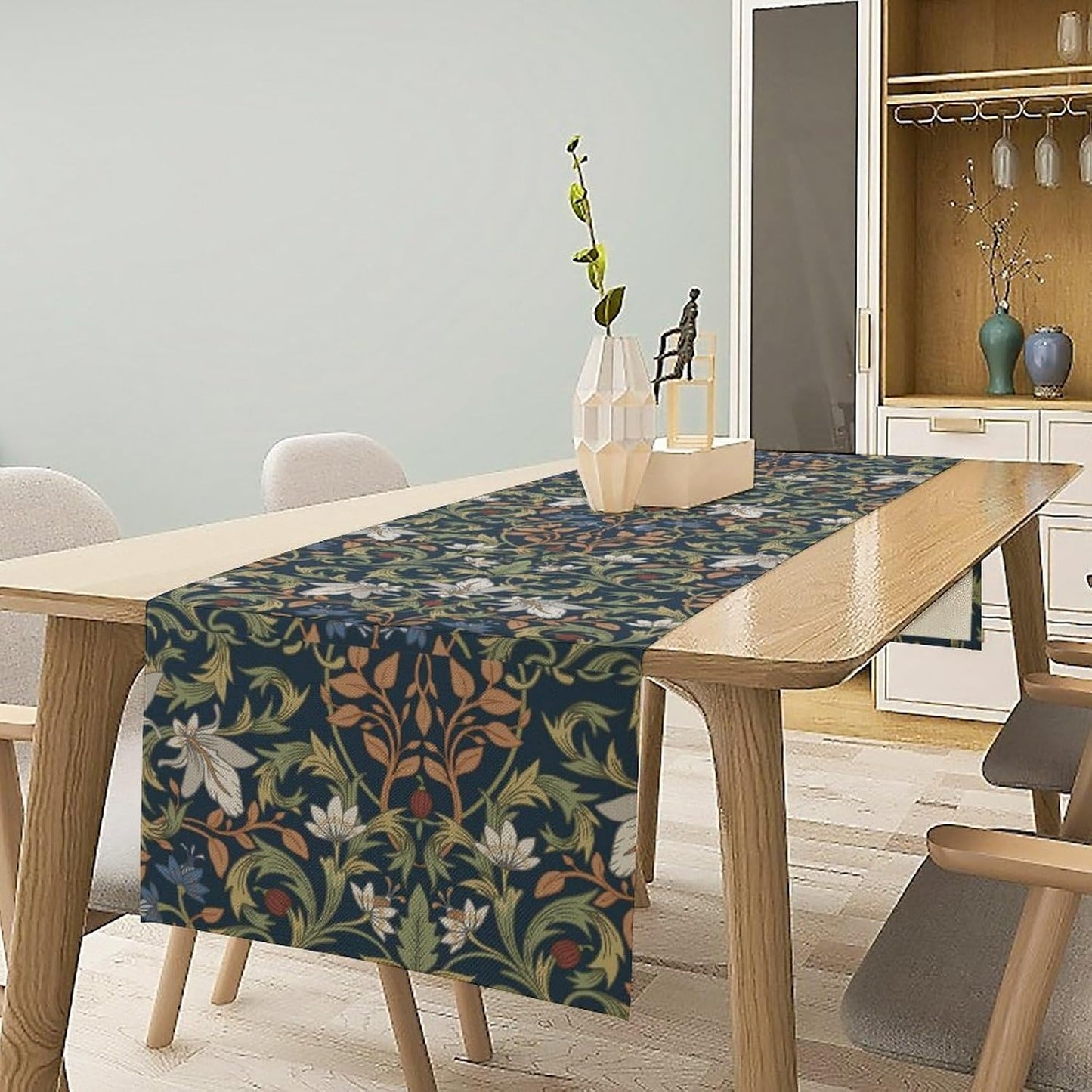 Mantel Camino Mesa Floral Vintage 13x36pulg