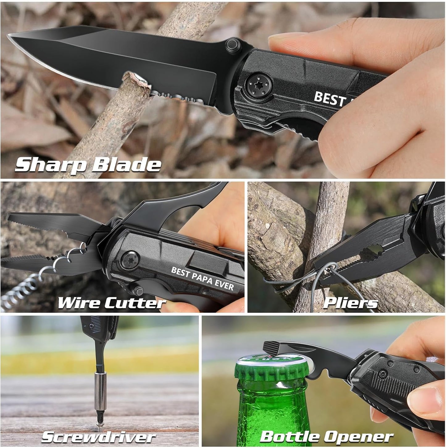 Cuchillo multiusos para papá Día del Padre cumpleaños