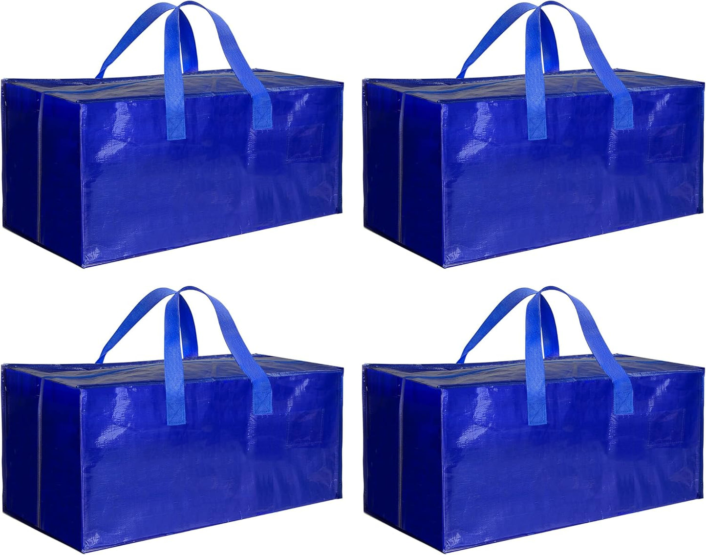 4 Pzas Bolsas Mudanza Grande con Cremallera Asa