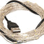 Guirnalda luces LED USB 100 bombillas 16" alambre plateado
