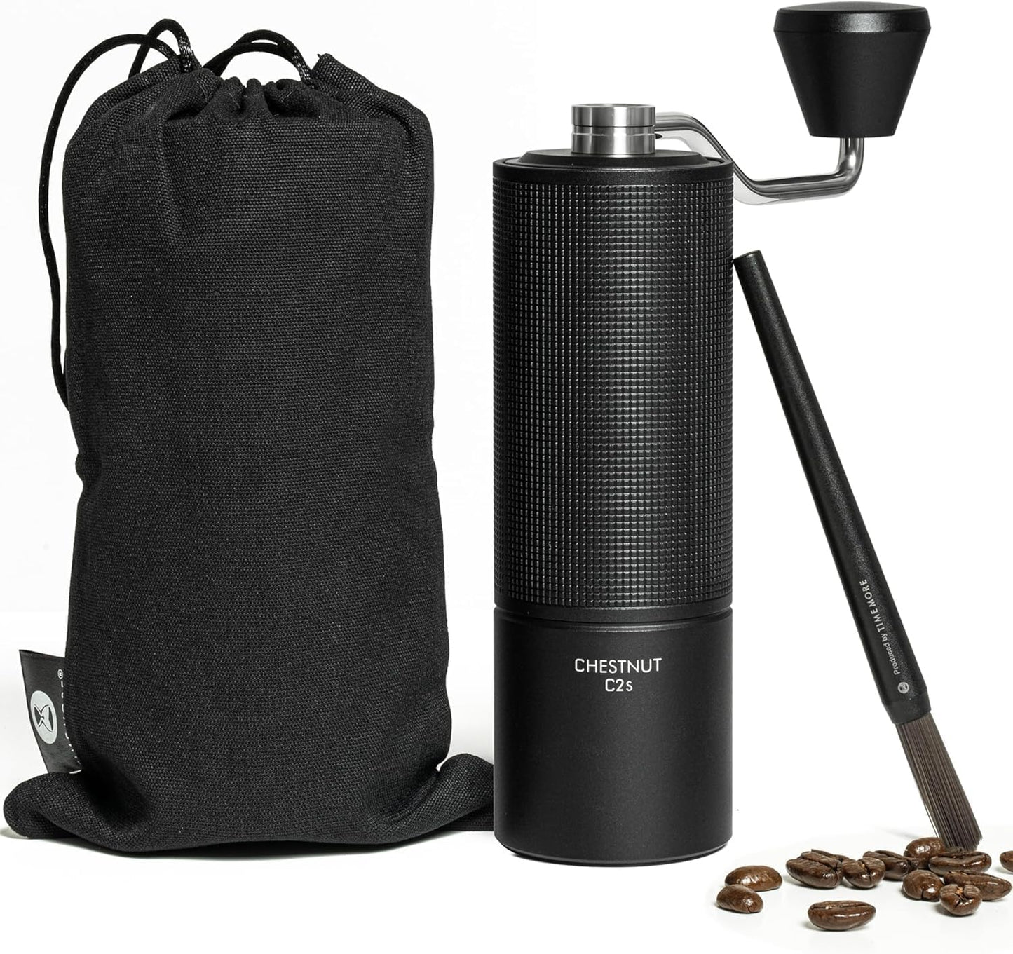 Molinillo café manual cuerpo metálico 25g acero inox