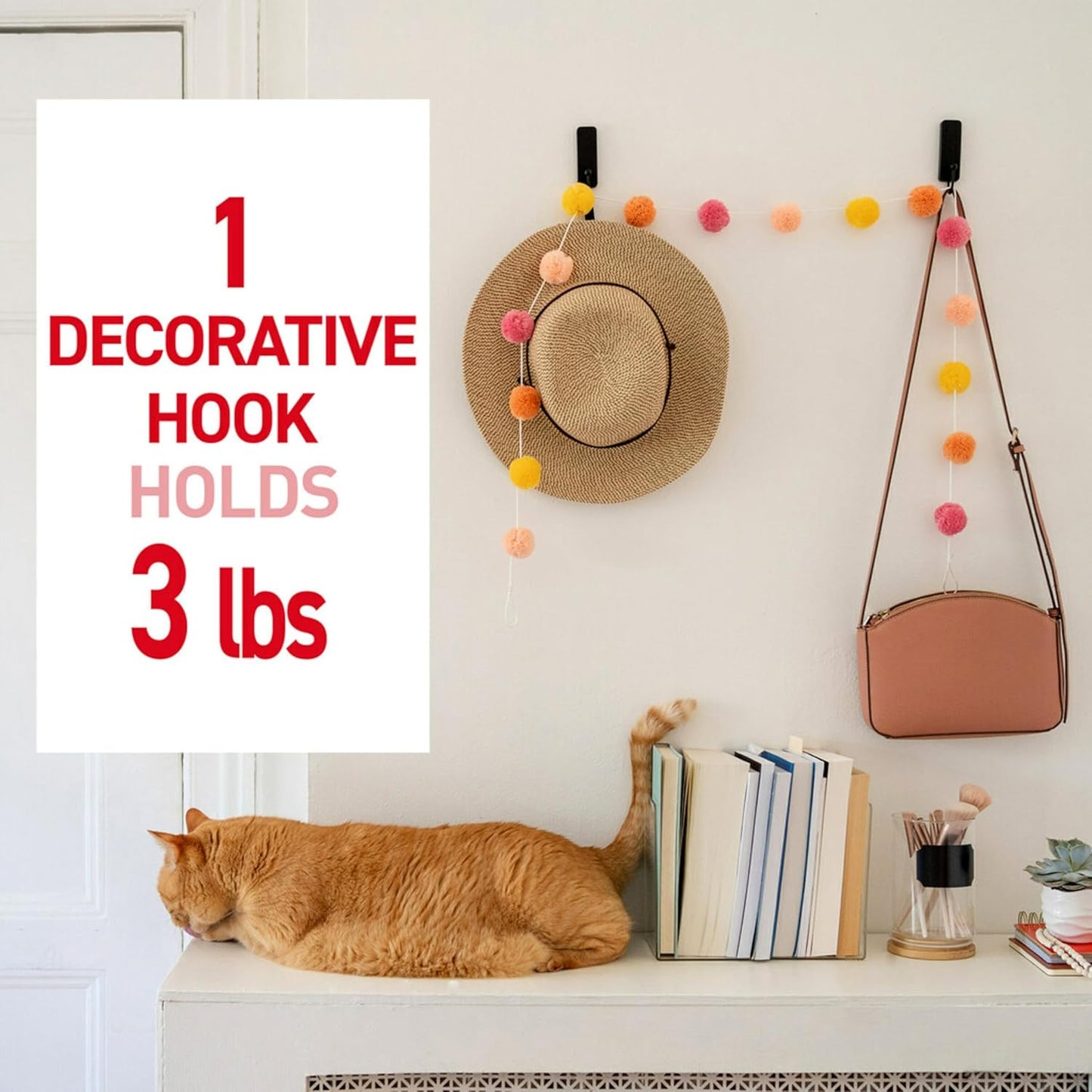 Ganchos decorativos níquel cepillado 2 pzas