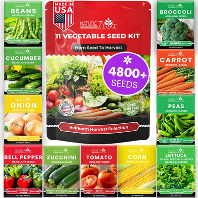 Paquete 11 semillas vegetales y frutas jardinería supervivencia