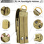 Funda linterna Molle nailon 4.5cm 15-20cm dorada