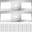 Placa iluminación LED empotrable 2-6" 48uds