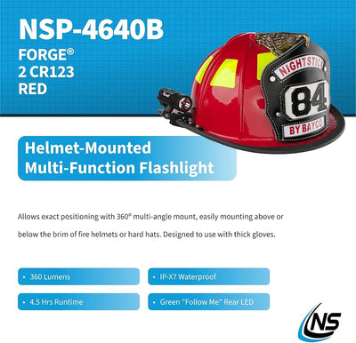Linterna multifunción montada en casco NSP-4640B