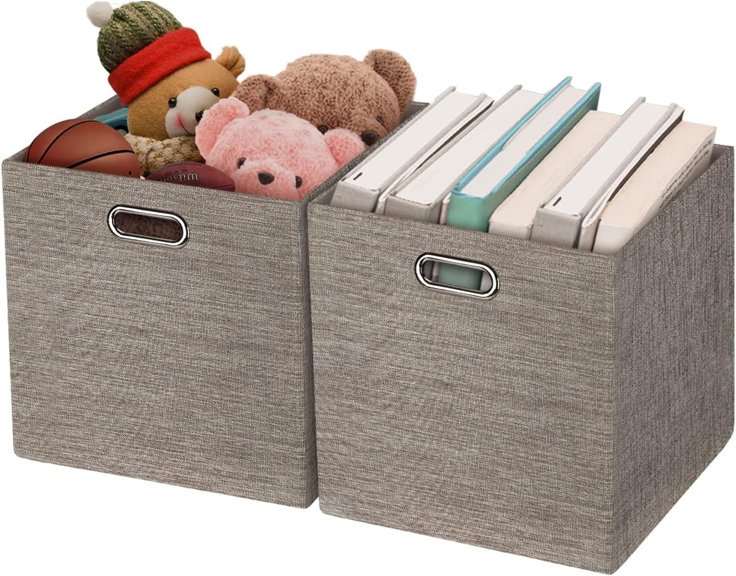 Set 2 Contenedores plegables 13x13" tela gruesa