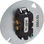 Receptáculo dúplex 15A 125V cubierta metálica 4pulg marrón