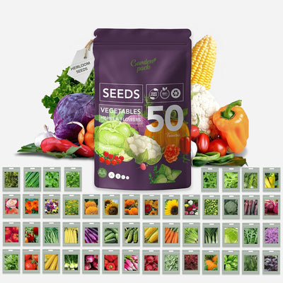 Bolsa 25000 semillas verduras hierbas flores sin OMG
