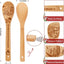 Cucharas bambú decoración hongos soporte utensilios cocina