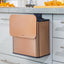 Cubo basura colgante acero inox con tapa 1.3gal cubre olor