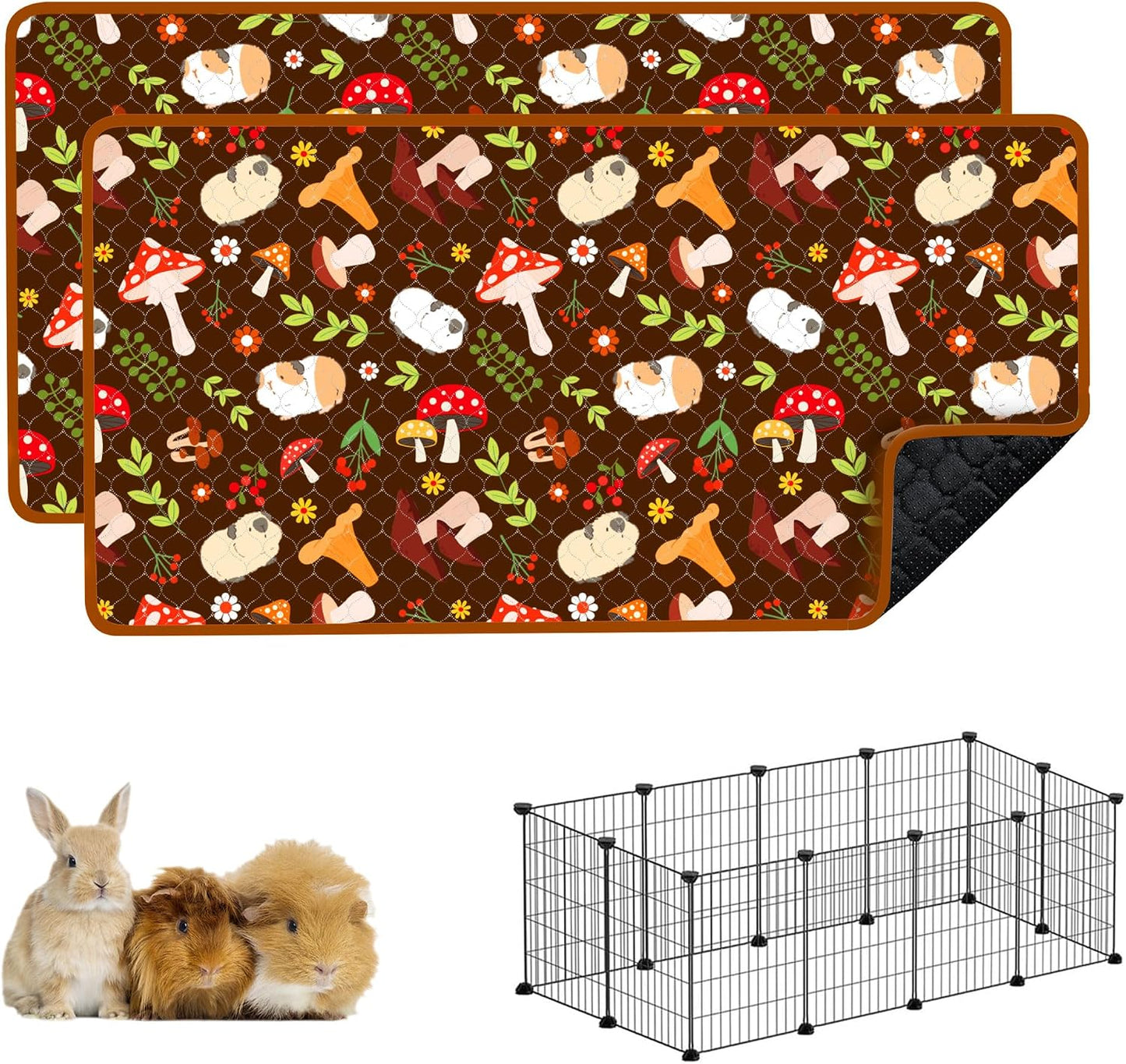 2 Fundas Jaula Cobaya 59x31pulg Lavables Impermeables