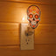 Luz nocturna calavera de azúcar decoración día de los muertos