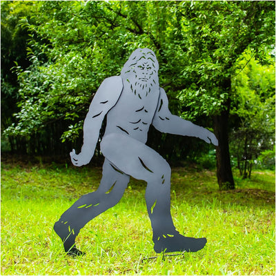Estatua Bigfoot metal decoración patio jardín