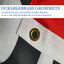 Bandera abierta bordada 3x5pulg poliéster 3 capas