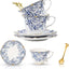 Set 6 Tazas Té y Platillos Porcelana China Vintage