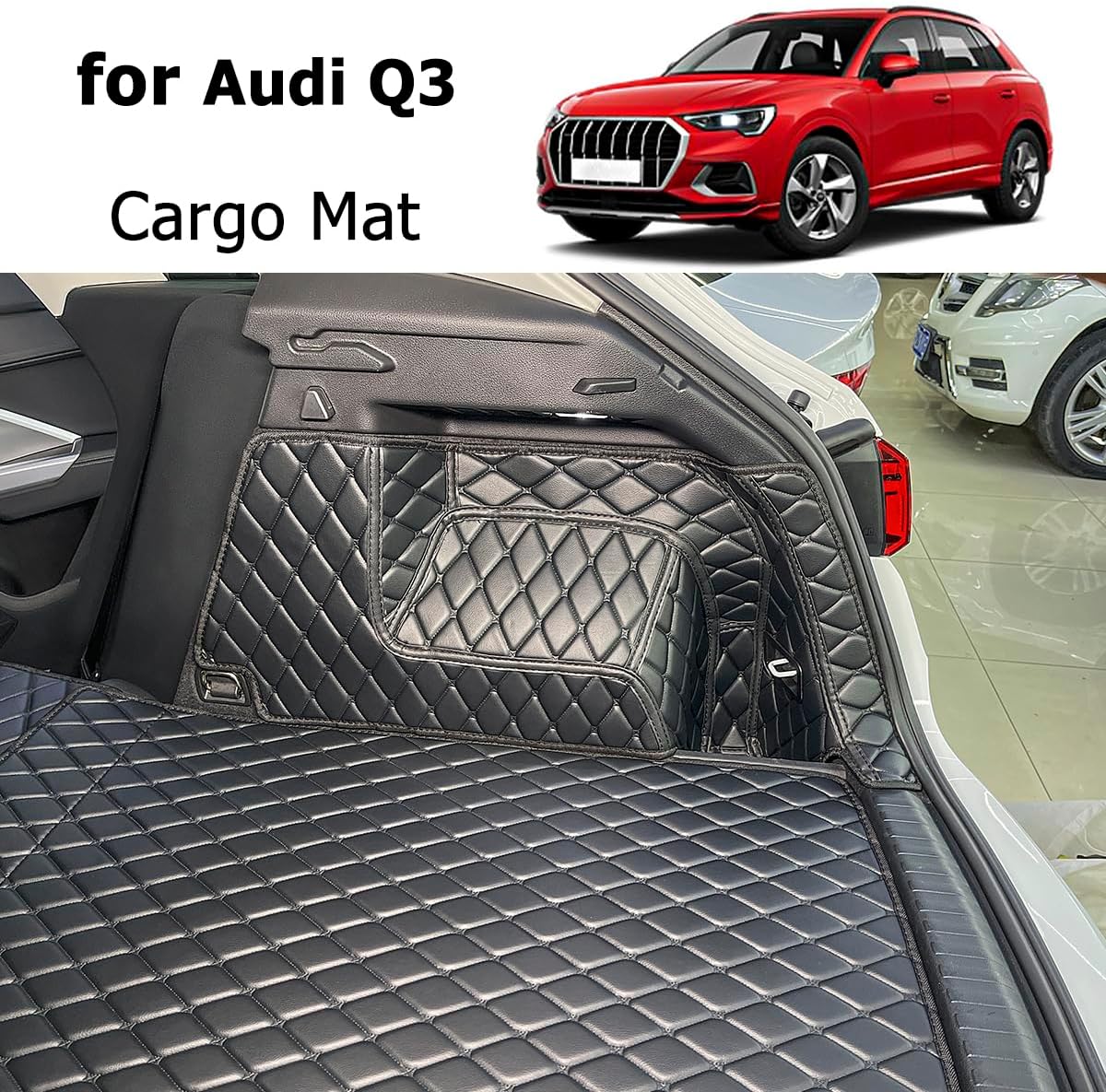 Alfombrilla carga Audi Q3 18-24 con paneles traseros