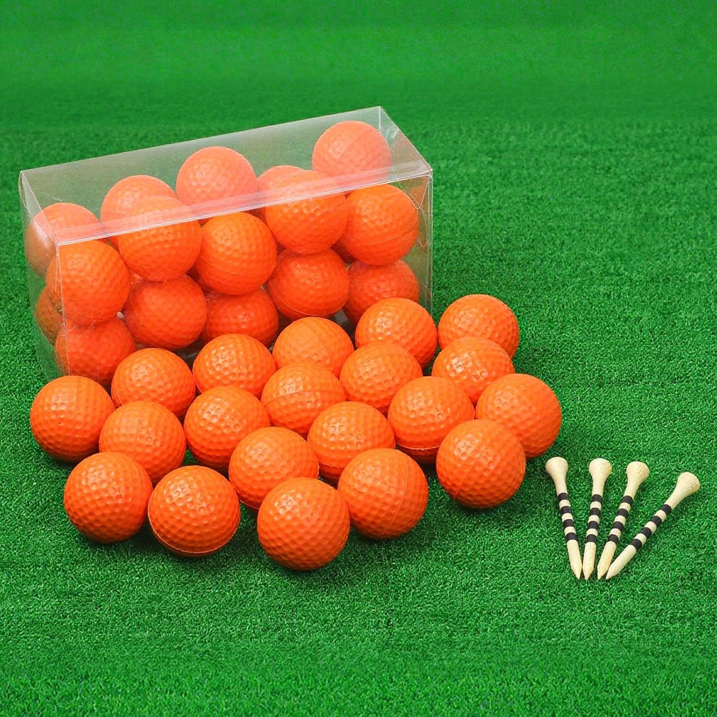 20 Pelotas Golf Espuma 1.614pulg Diseño Vuelo Limitado