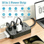 Multicontacto plano 12 tomas 6 USB con proteccion