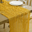 Camino mesa gasa bohemia dorado amarillo 10pies set 2