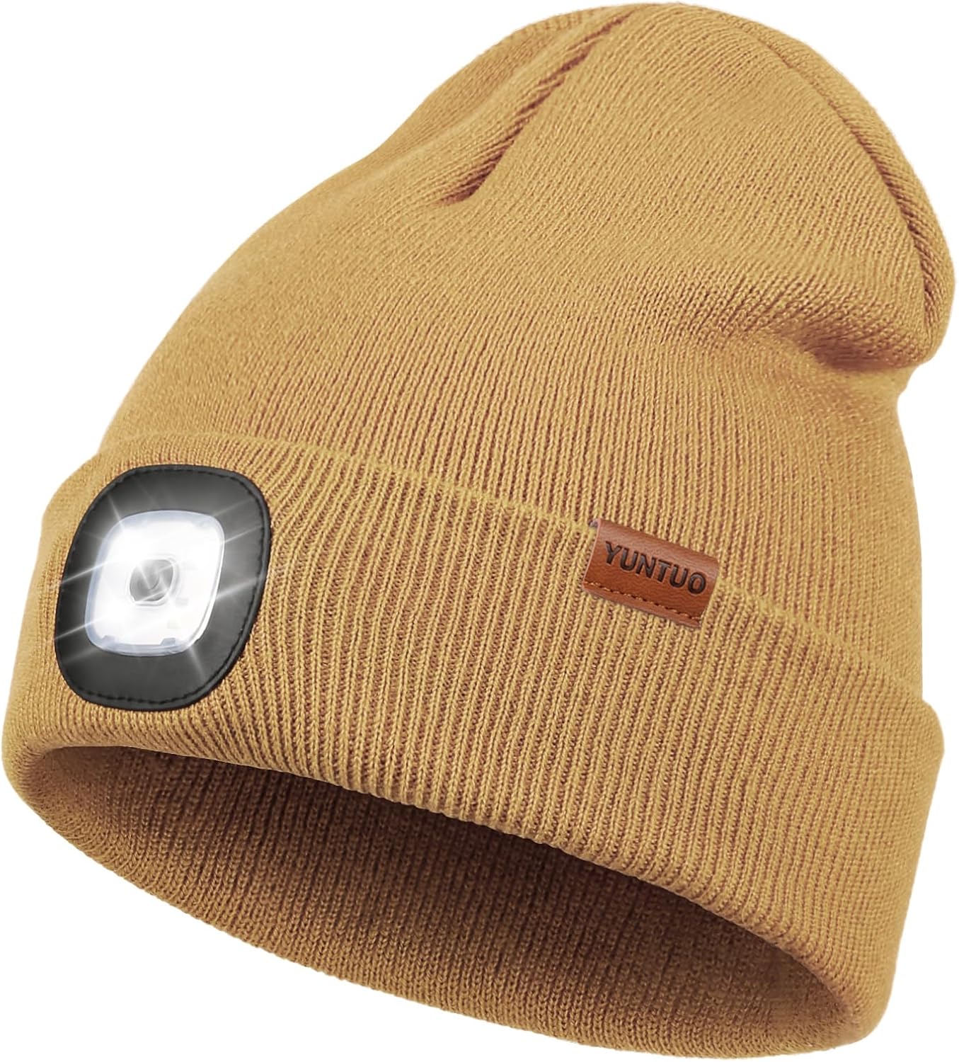 Gorro LED linterna frontal recargable USB unisex