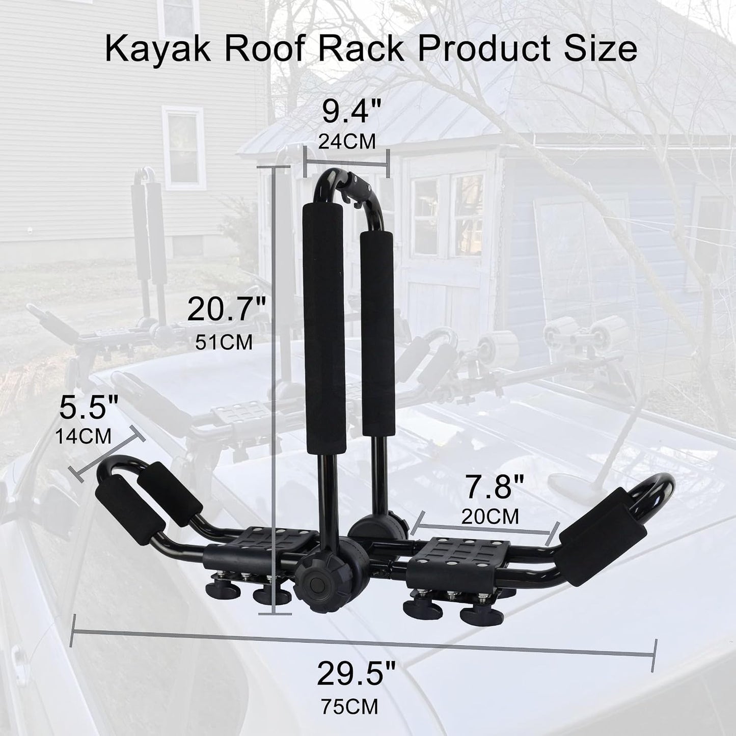 Estante plegable techo kayak canoa SUP para SUV coche camión