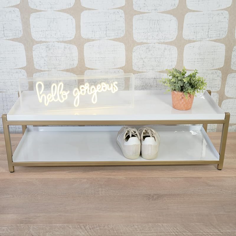 Organiz. metal 10.75" 6 pares 2 niveles dormitorio