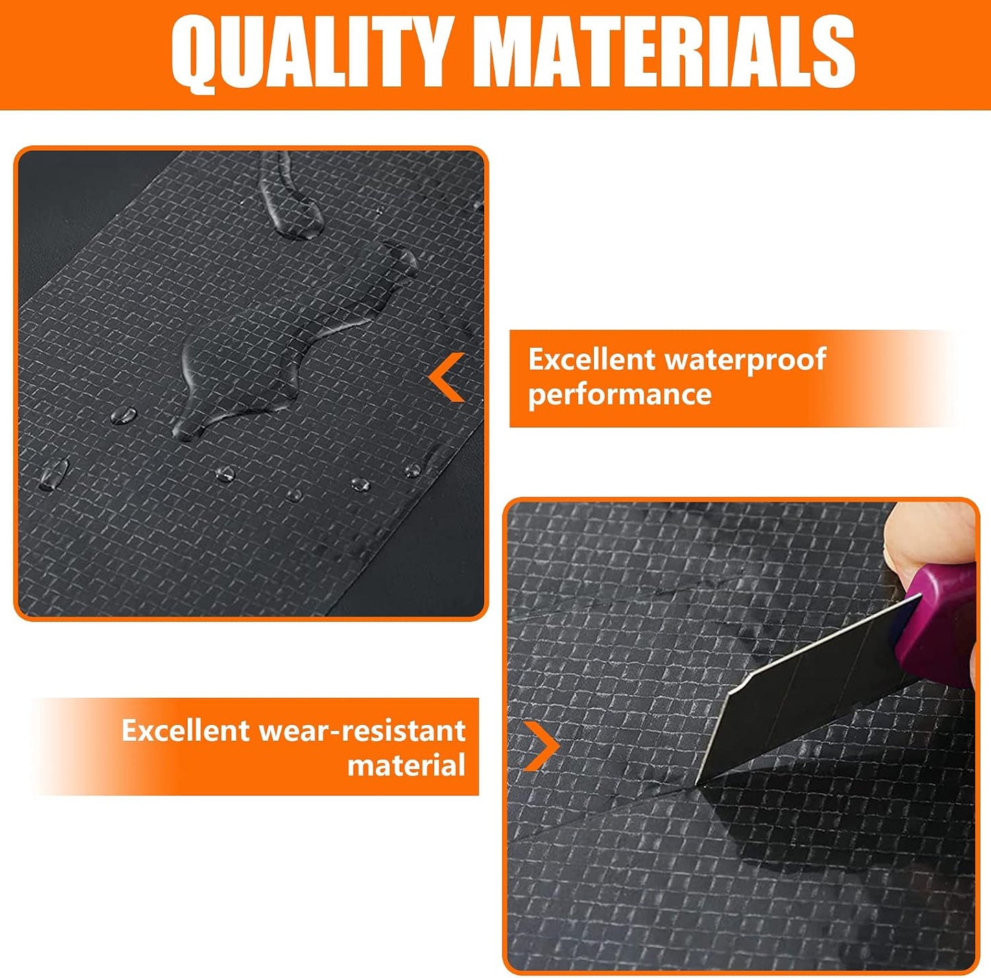 Cinta RV 8x33pulg impermeable reparación desgarros