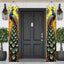 Pancarta pavo real dorado 71x12" decoración puerta entrada