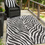 Alfombra área Tsavo 10x14pulg Rectángulo Blanco/Negro
