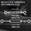 6 Tensores M4 Acero Inox Ajustables Cable