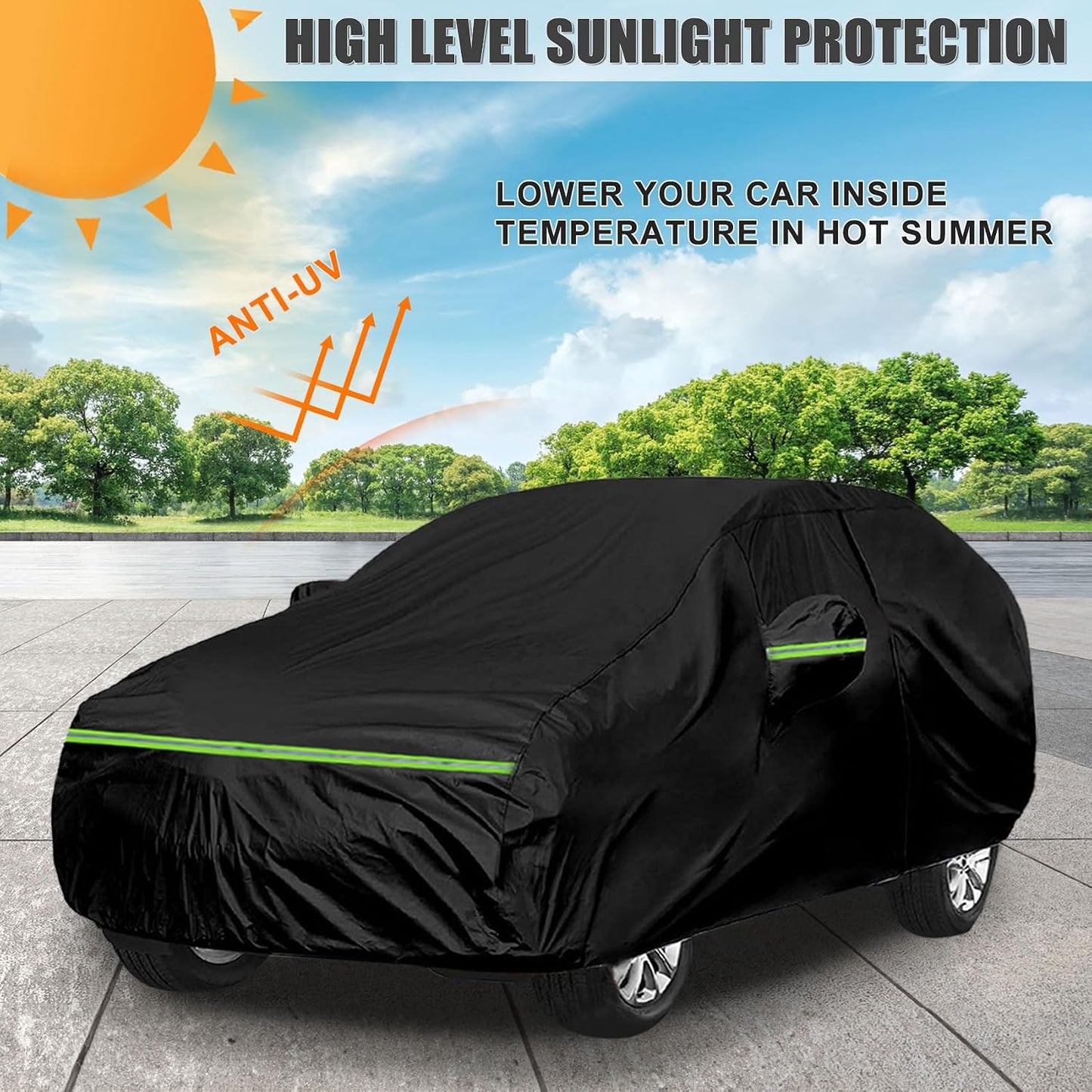 Funda impermeable Toyota C-HR 210T con cierres puertas