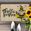 Tapete girasol antideslizante 17x29pulg decorativo entrada cocina