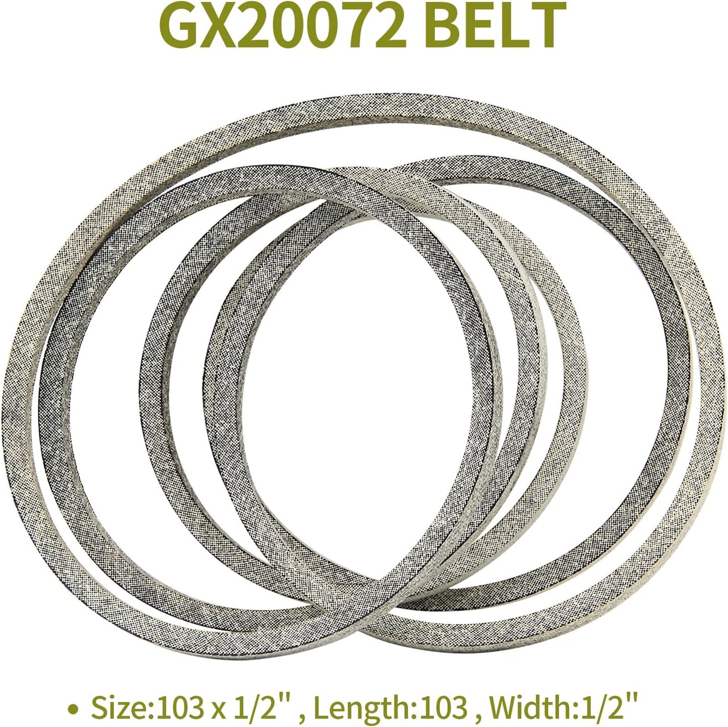 Correa transmisión 1/2x103 para cortacésped John Deere