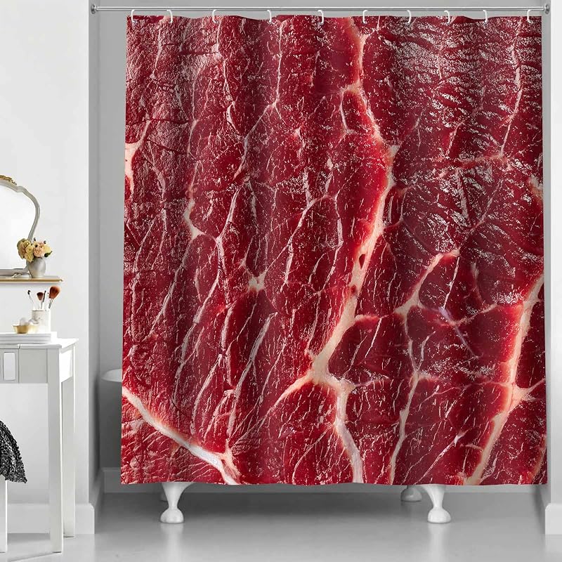 Cortina ducha tela lavable 72x72pulg con 12 ganchos