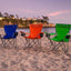 Silla plegable camping adultos con bolsa transporte naranja