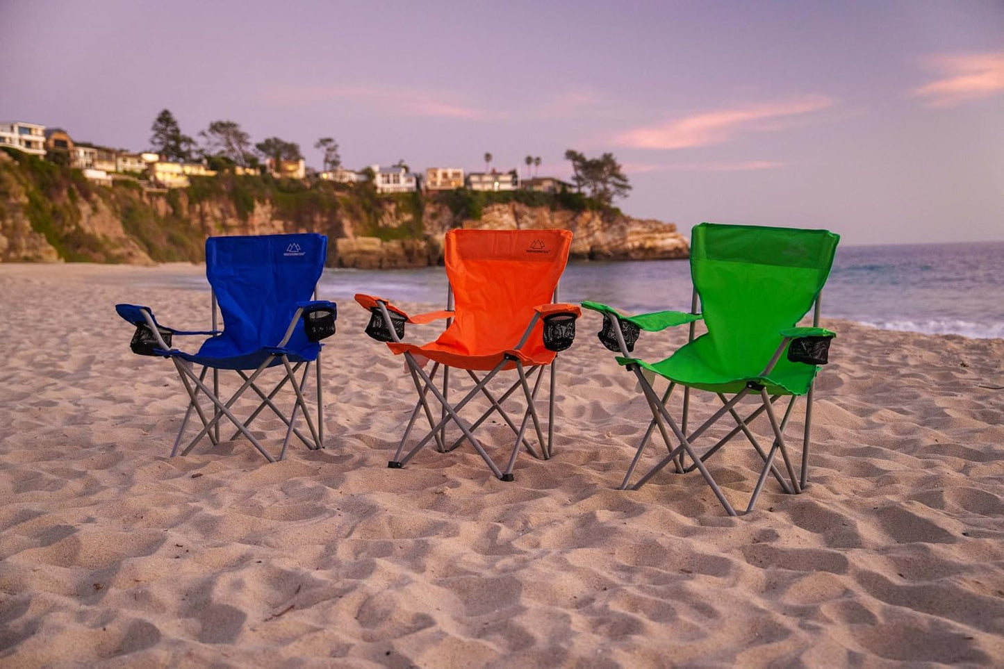 Silla plegable camping adultos con bolsa transporte naranja