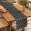 Camino mesa bordado moca oscuro reversible 72x11pulg