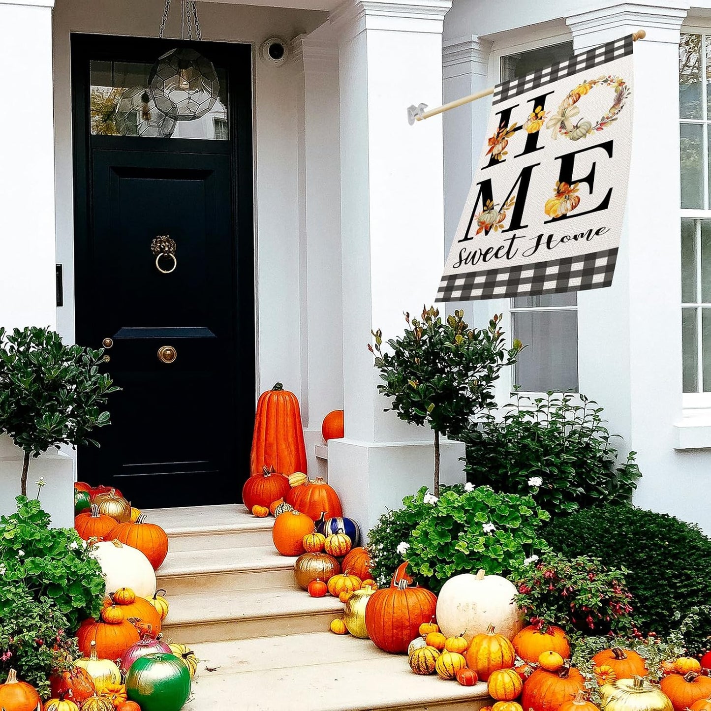 Bandera otoño 28x40pulg doble cara decoración exterior